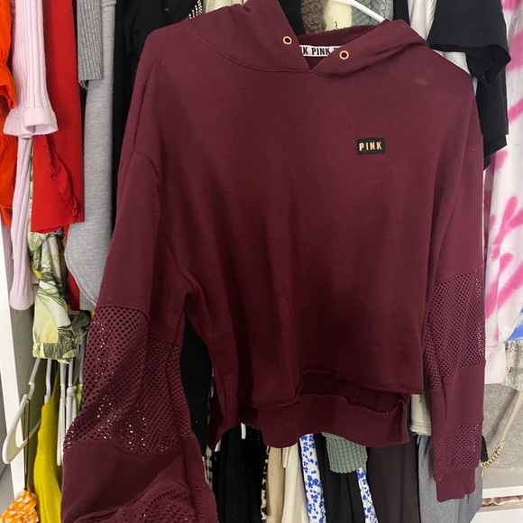 PINK crop hoodie - Picture 2 of 3